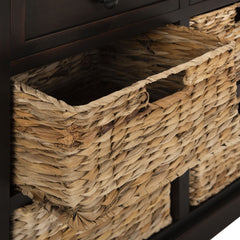 Detail | Close view of the Varnholt Funningur Wicker Cabinet