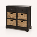 Studio three-quarter | right-front angle shows the cabinet depth and basket rows