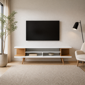 Varnholt Glyvursnes Cream White TV Stand