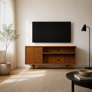 Varnholt Haraldssund Mahogany Cherry TV Stand