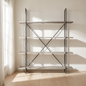 Varnholt Hvalvioyri Iron Etagere Bookcase