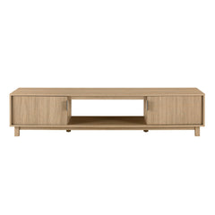 Front | Straight-on view of the Varnholt Hvannasund Reeded TV Stand