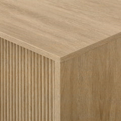 Texture | Close view of the Varnholt Hvannasund Reeded TV Stand