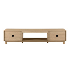 Front | Straight-on view of the Varnholt Hvannasund Reeded TV Stand