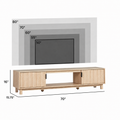 Varnholt Hvannasund Reeded Tv Stand | untouched supplier studio 1