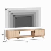 Varnholt Hvannasund Reeded Tv Stand | untouched supplier studio 1