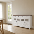 For scale | the sideboard beside a floor-to-ceiling doorway, showing its true size in a real room