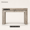 Dimensions | Console table shown with 60, 78.75, and 94 inch width options and a 30.75 inch height
