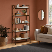 Varnholt Nordskaali Ladder Bookcase in a restyled supplier room | Pipeline B room-shell edit 2