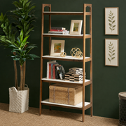 Varnholt Nordskaali Ladder Bookcase in a restyled supplier room | Pipeline B room-shell edit 4