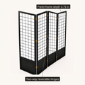 Detail dimensions | 0.75-inch panel frame depth and two-way reversible hinge callouts