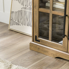 Detail | Close view of the Varnholt Skarvanes Wood TV Stand