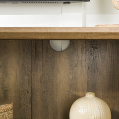Detail | Close view of the Varnholt Skarvanes Wood TV Stand
