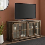 Varnholt Skarvanes Wood Tv Stand in a restyled supplier room | Pipeline B room-shell edit 1
