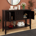 Varnholt Skuvoy Wood Sideboard in a restyled supplier room | Pipeline B room-shell edit 2