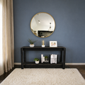 Varnholt Svinoy Wood Console Table in a restyled supplier room | Pipeline B room-shell edit 3