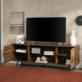 Varnholt Tjornuvik Wood Tv Stand in a restyled supplier room | Pipeline B room-shell edit 2