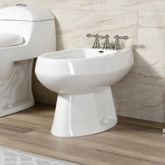 Vertical Spray Bidet Faucet, American Classic, Three-Handle in Brushed Nickel