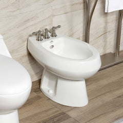 Vertical Spray Bidet Faucet, American Classic, Three-Handle in Brushed Nickel