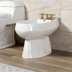 Vertical Spray Bidet Faucet, Heirloom, Three-Handle in Brushed Brass