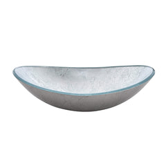 Vessel Bathroom Sink, Oval, Glass, 20 x 14 In
