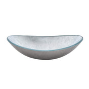 Vessel Bathroom Sink, Oval, Glass, 20 x 14 In