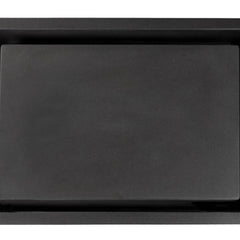 Vessel Bathroom Sink, Rectangular, Honed Lava Stone, Dark Gray