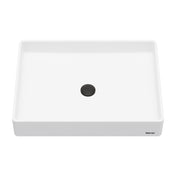 Vessel Bathroom Sink, Sternhagen, Rectangular, 23.63 x 17.75 In, White