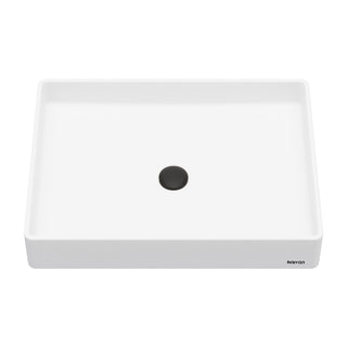 Vessel Bathroom Sink, Sternhagen, Rectangular, 23.63 x 17.75 In, White
