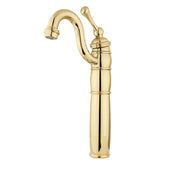 Vessel Faucet, Heritage, Single-Handle 1-Hole in Polished Brass