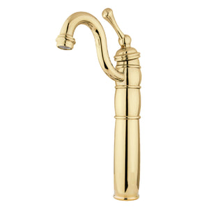 Vessel Faucet, Heritage, Single-Handle 1-Hole in Polished Brass