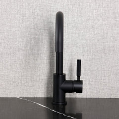 Vessel Faucet, Kaiser, Single-Handle with High-Arc Spout in Matte Black