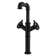 Vessel Sink Faucet, Fuller, Two-Handle Single-Hole in Matte Black