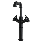 Vessel Sink Faucet, Fuller, Two-Handle Single-Hole in Matte Black