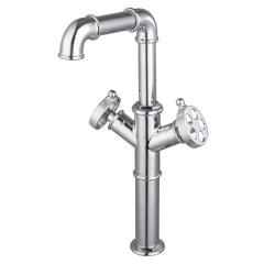Vessel Sink Faucet, Wendell, Two-Handle 1-Hole in Polished Chrome