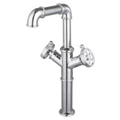 Vessel Sink Faucet, Wendell, Two-Handle 1-Hole in Polished Chrome