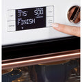 Specs | Infographic showing the oven dimensions, capacity and cooking functions