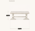 Dimensions | bench length and height -- 83 inches long, 18 inches high, one piece as sold