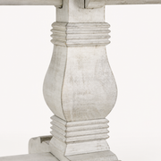 Detail | the turned baluster leg with its ring-turned collars