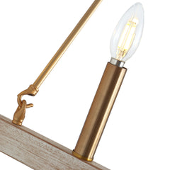 Wagon Wheel Chandelier with 16 Lights in Matte Gold Metal