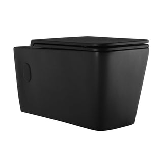 Wall Hung Toilet, Concorde, Dual Flush, Elongated Bowl, Matte Black