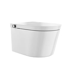 Wall-Hung Toilet Hugo H with Manual Bidet in Glossy White
