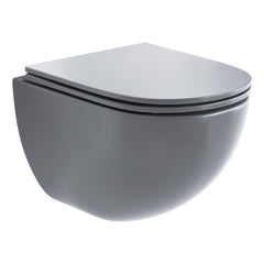 Wall-Hung Toilet, St. Tropez, Round Bowl Only in Matte Gray