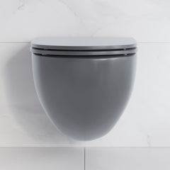 Wall-Hung Toilet, St. Tropez, Round Bowl Only in Matte Gray