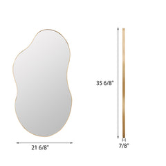 Wall Mirror and Console Table Set, Antique-Gold Frame with Silver and Black Finish