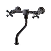 Wall Mount Bathroom Faucet, Duchess, Double-Handle 2-Hole in Oil Rubbed Bronze