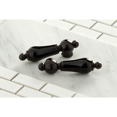 Wall Mount Bathroom Faucet, Heirloom, 3-Hole Double Handle in Oil Rubbed Bronze