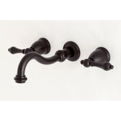 Wall Mount Bathroom Faucet, Heirloom, Double Handle in Oil Rubbed Bronze