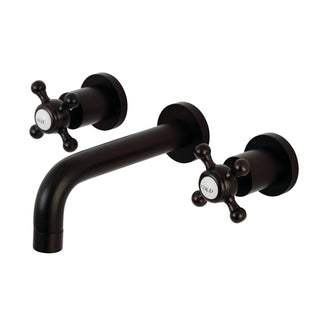 Wall Mount Bathroom Faucet, Metropolitan, Double Handle in Oil Rubbed Bronze