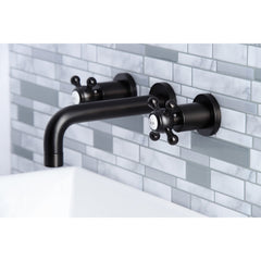 Wall Mount Bathroom Faucet, Metropolitan, Double Handle in Oil Rubbed Bronze